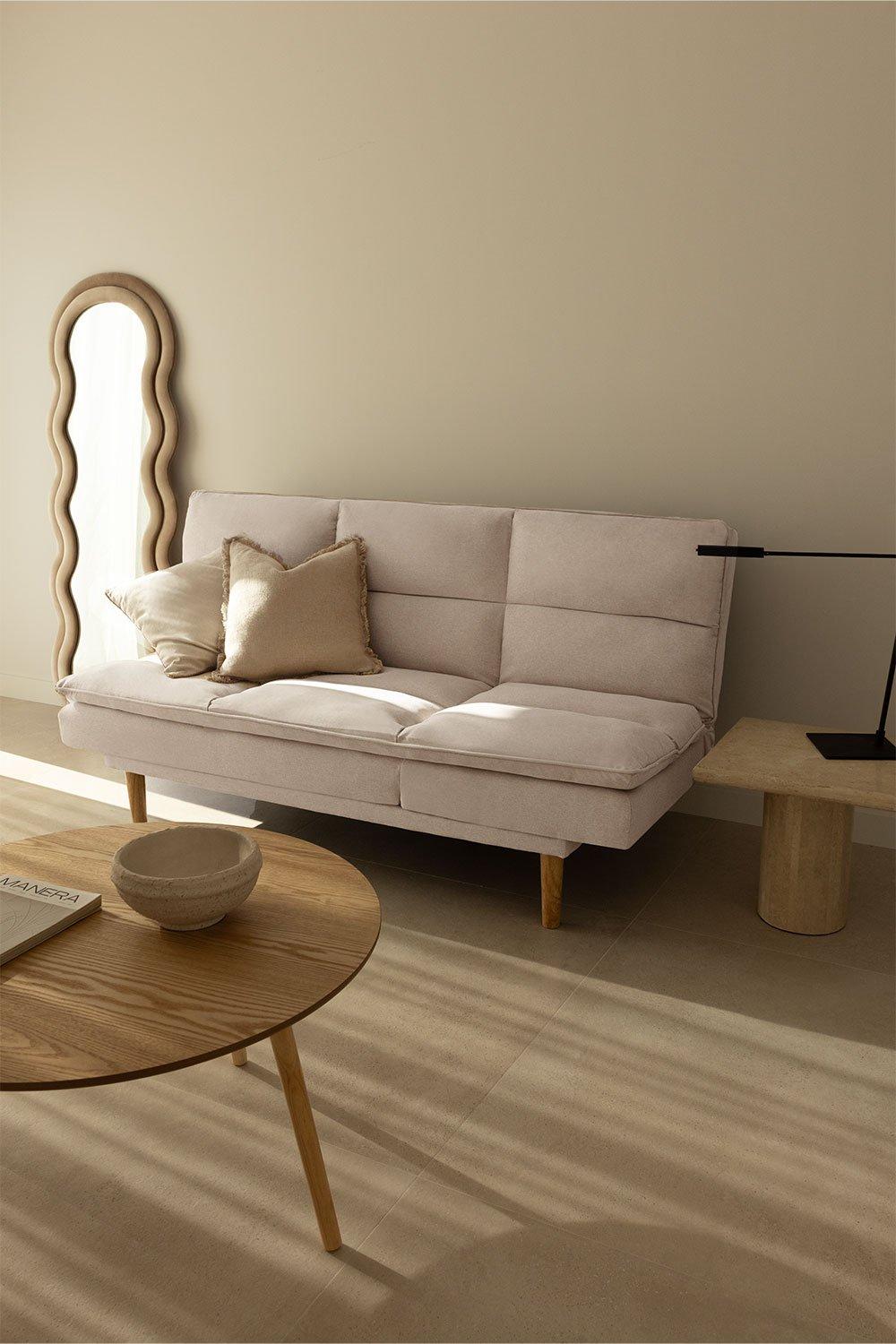 sklum Dwuosobowa rozkładana sofa z tkaniny Veka