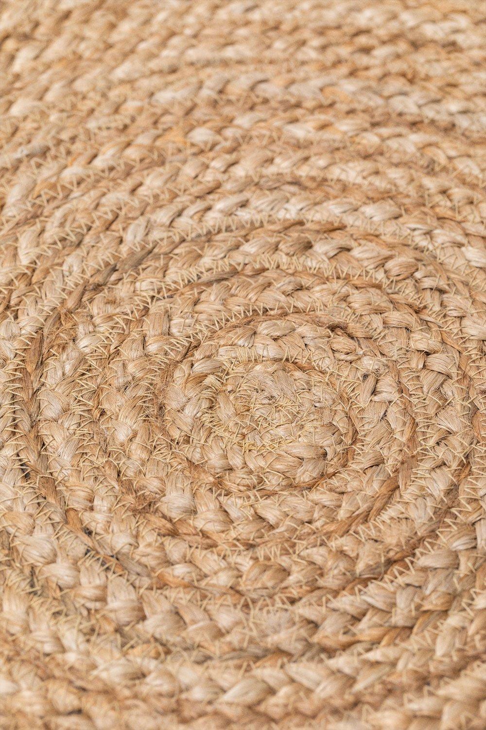 Sklum Dywan Z Juty Naturalnej Okragly Ondes