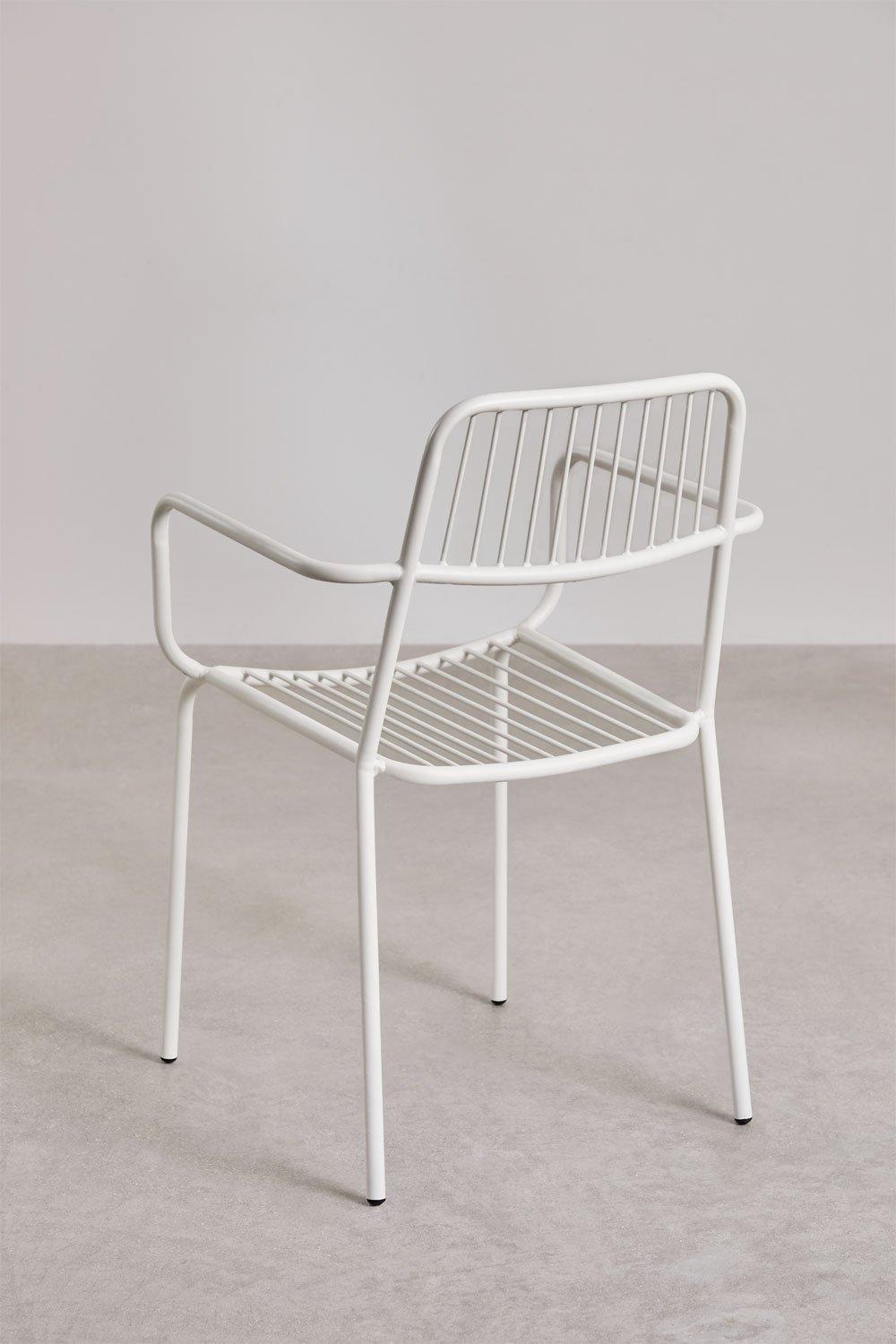 Sklum Elton Stackable Garden Chair With Armrests
