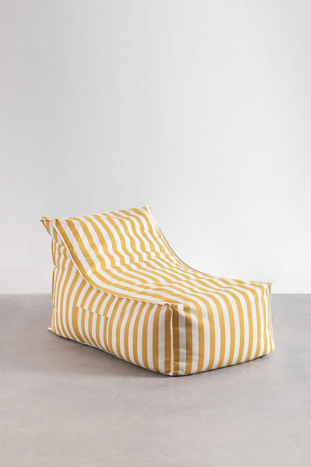 Sklum Ensemble Fauteuil Et Pouf En Tissu Sandel