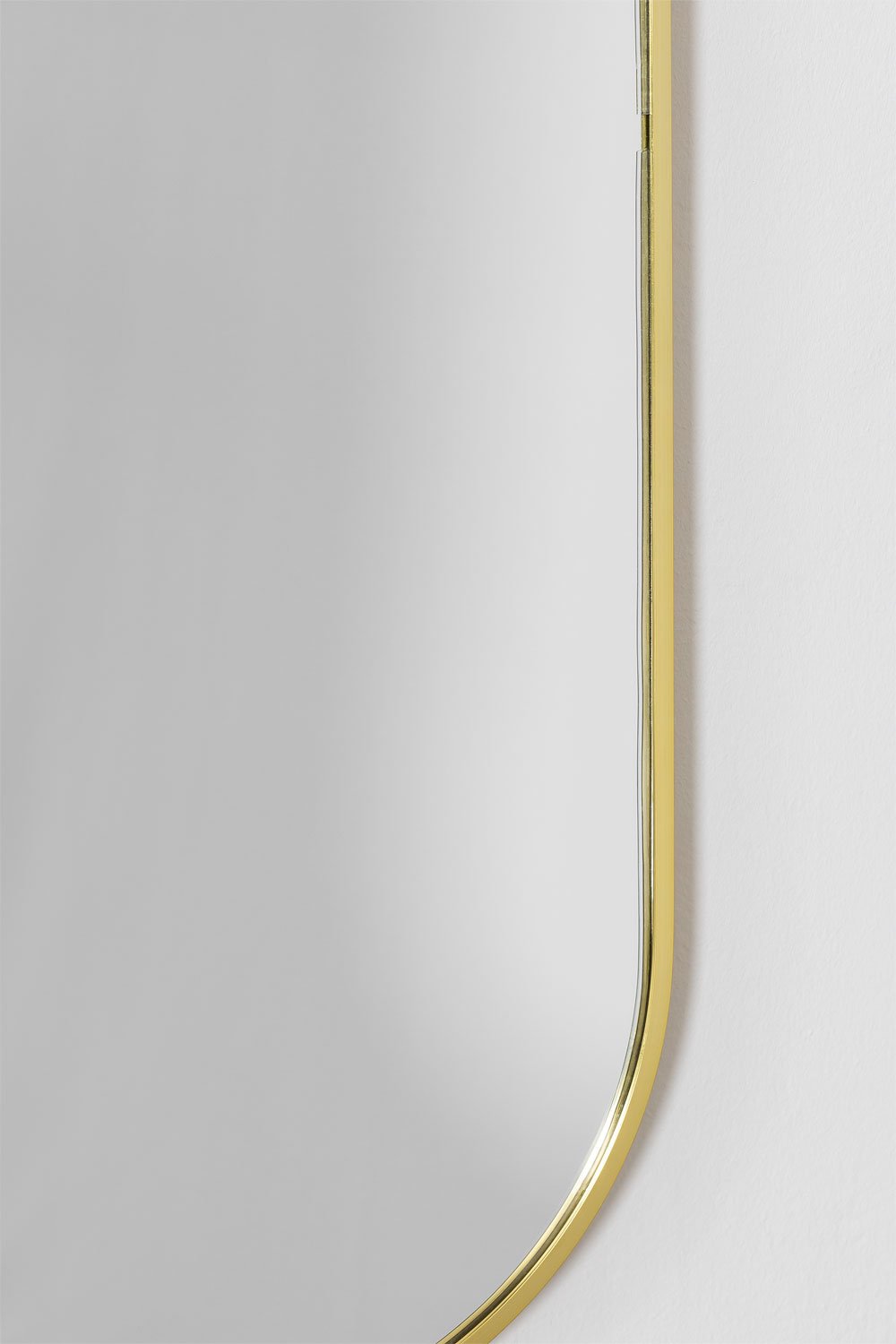 Sklum Espejo De Pared Ovalado En Metal Elsie Gold