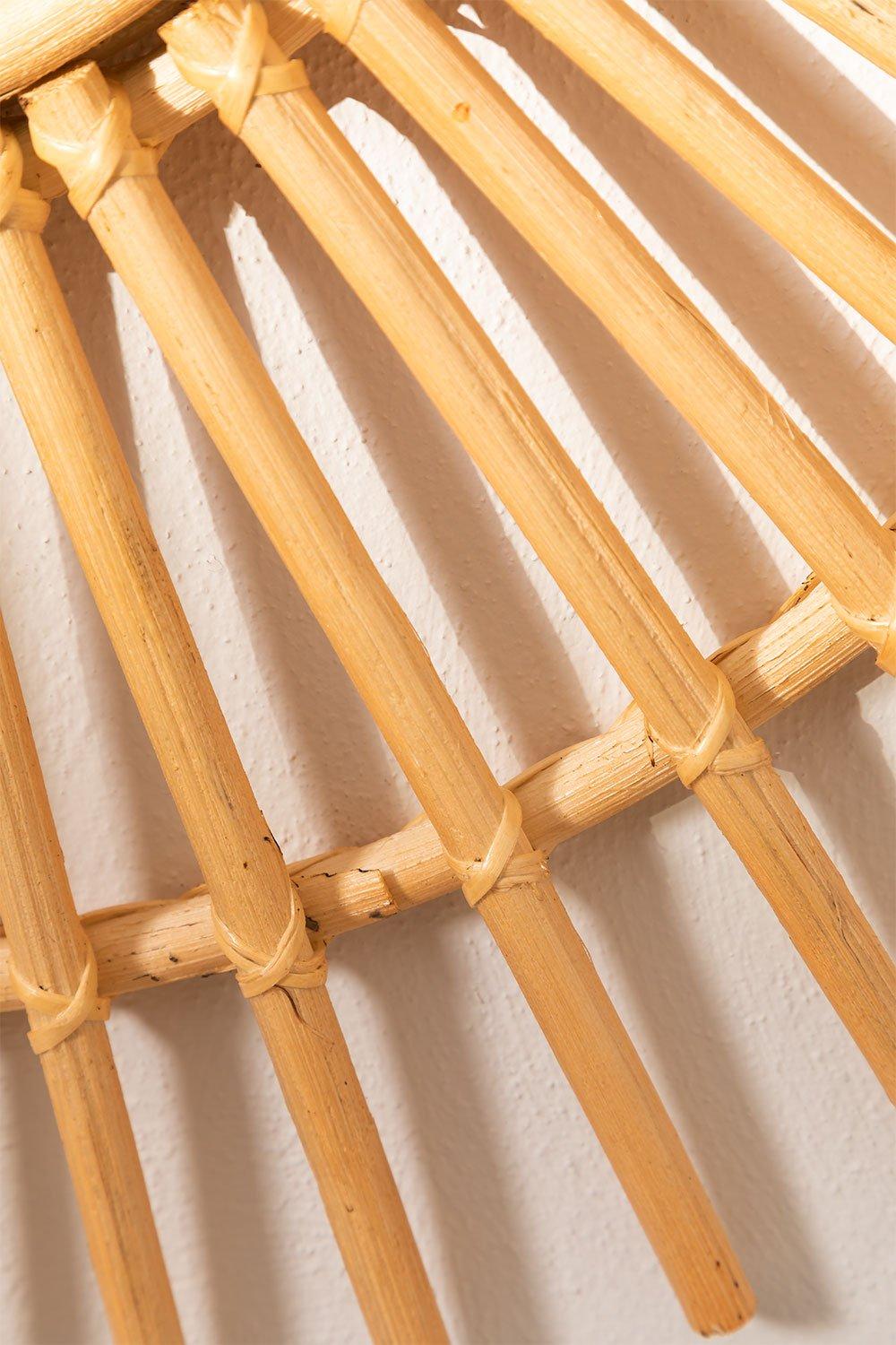 Sklum Espejo De Pared Redondo En Ratán (Ø60 Cm) Beku