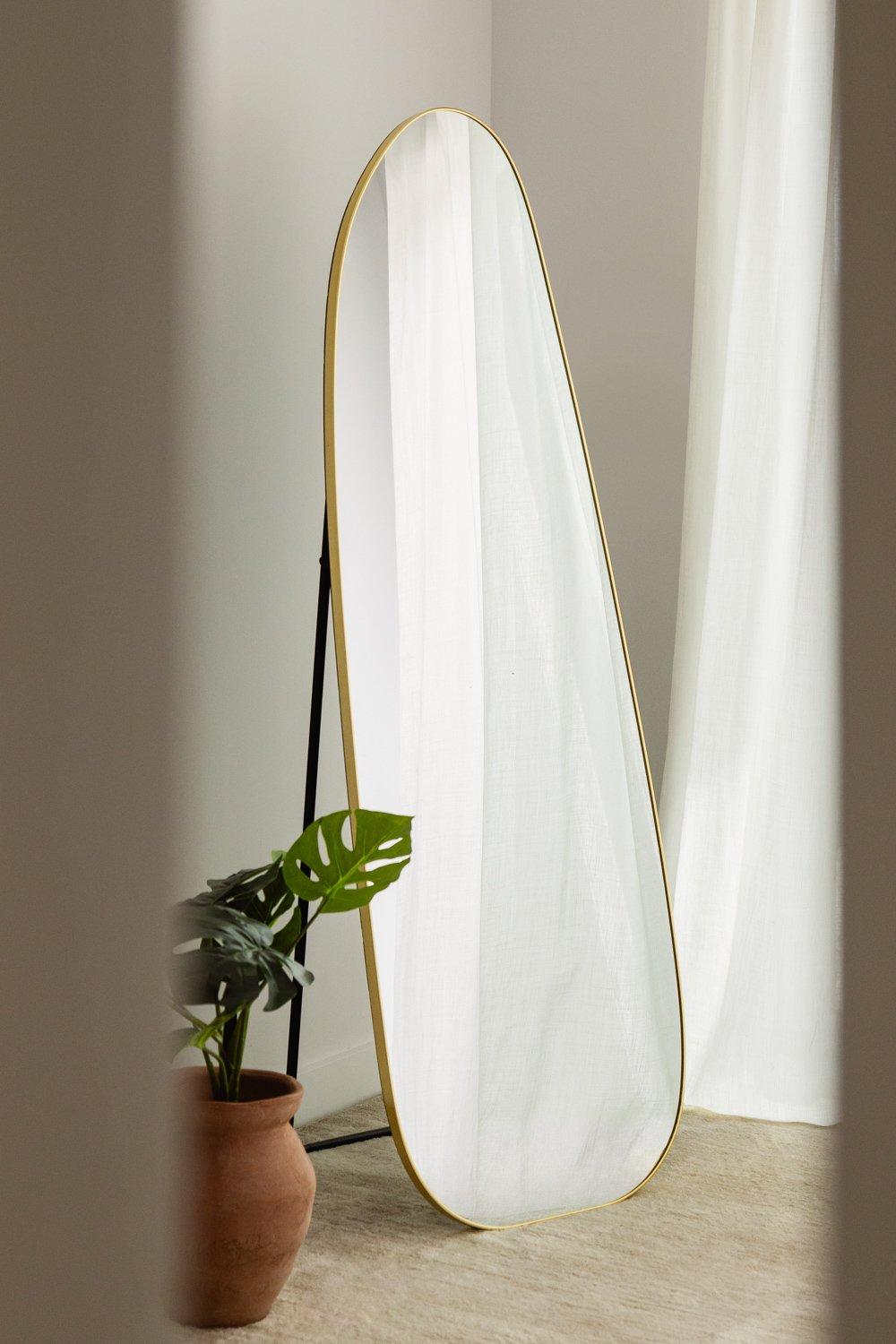 sklum Espejo de pie en aluminio (55x165 cm) Naruvan
