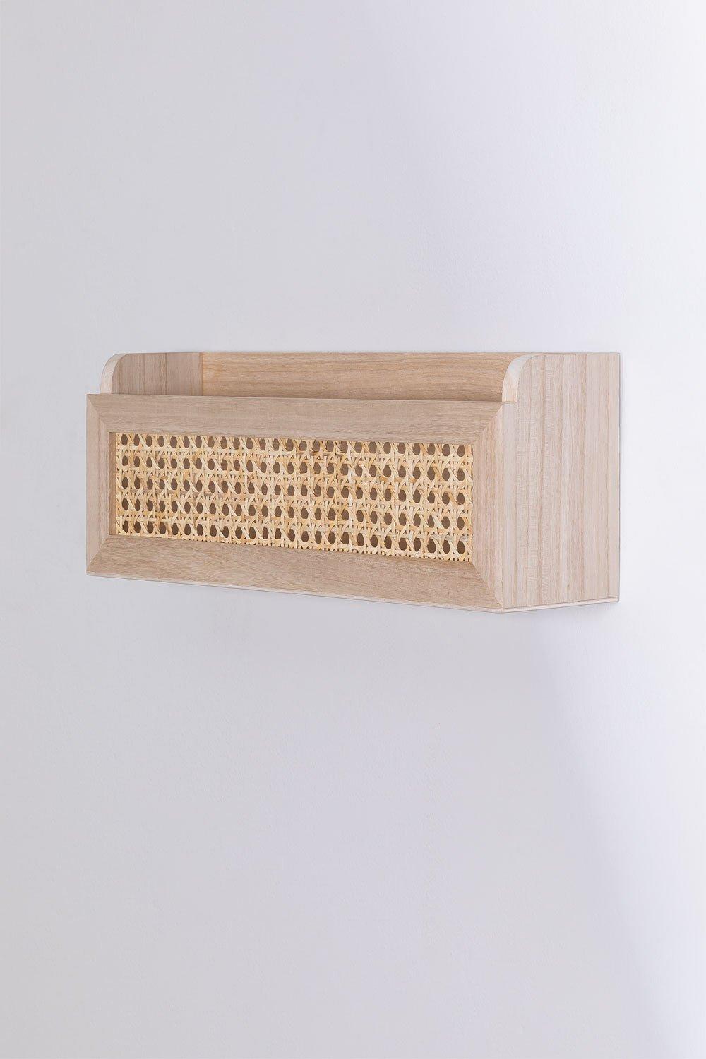 Sklum Estante En Ratán Y Madera Arxie