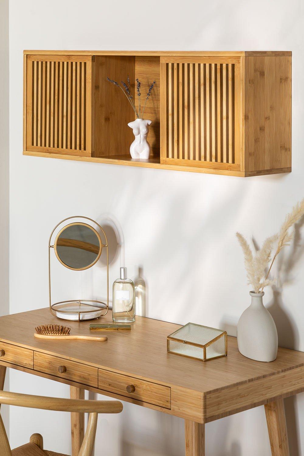 sklum Estantería de Pared en Madera de Bambú Albin