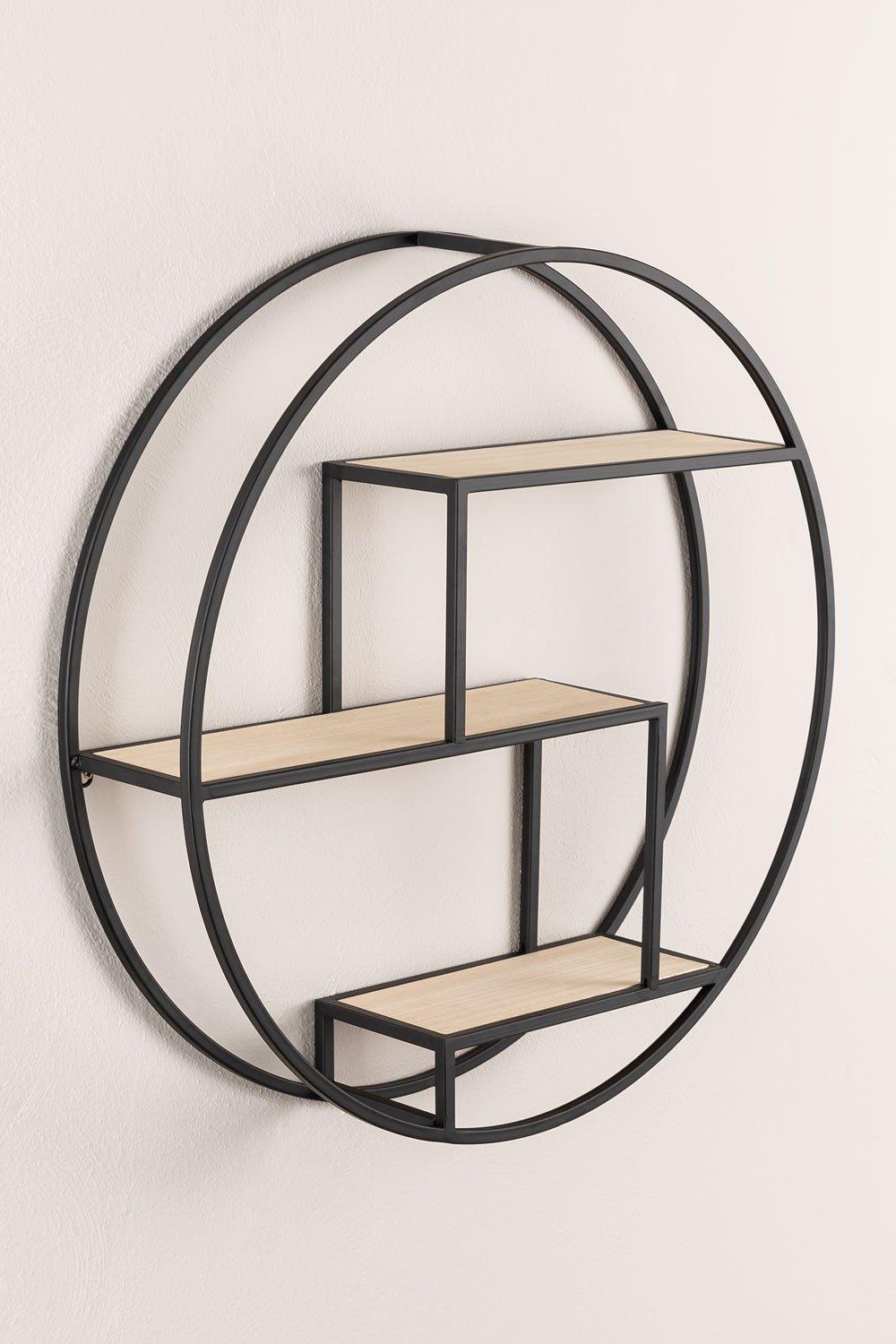 Sklum Estantería De Pared En Madera Y Acero Kafren