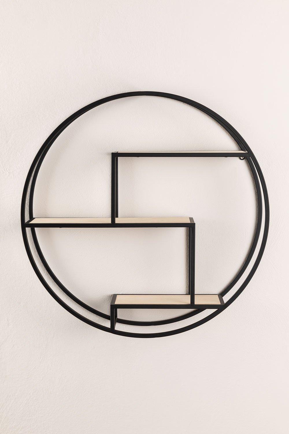 Sklum Estantería De Pared En Madera Y Acero Kafren