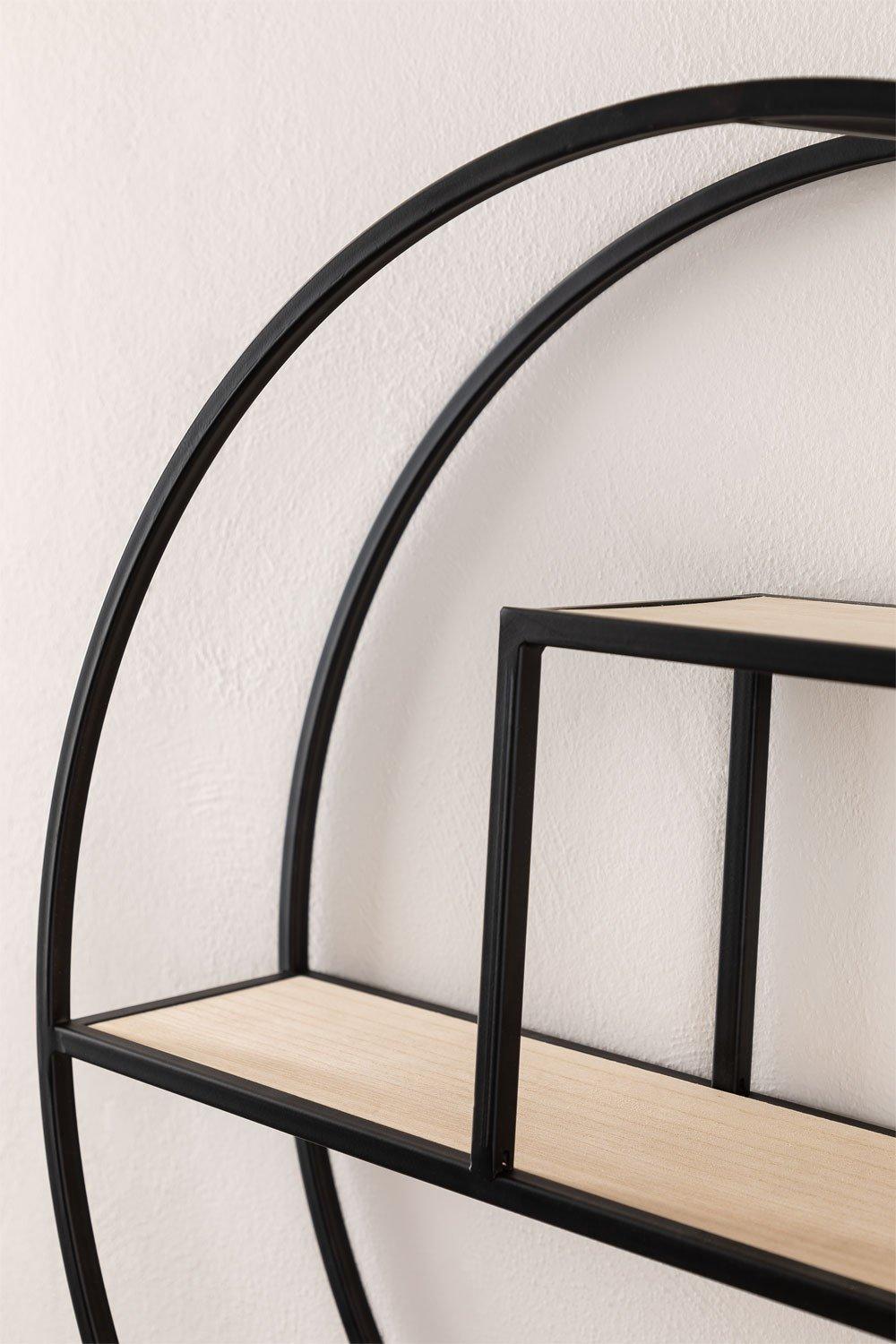 Sklum Estantería De Pared En Madera Y Acero Kafren