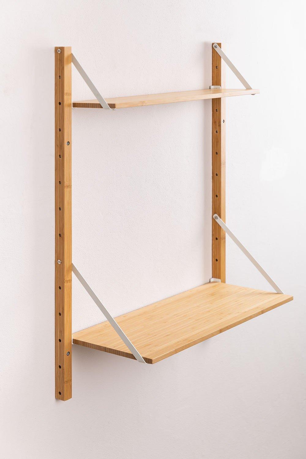 Sklum Estantería Modular De Pared En Bambú Kolex