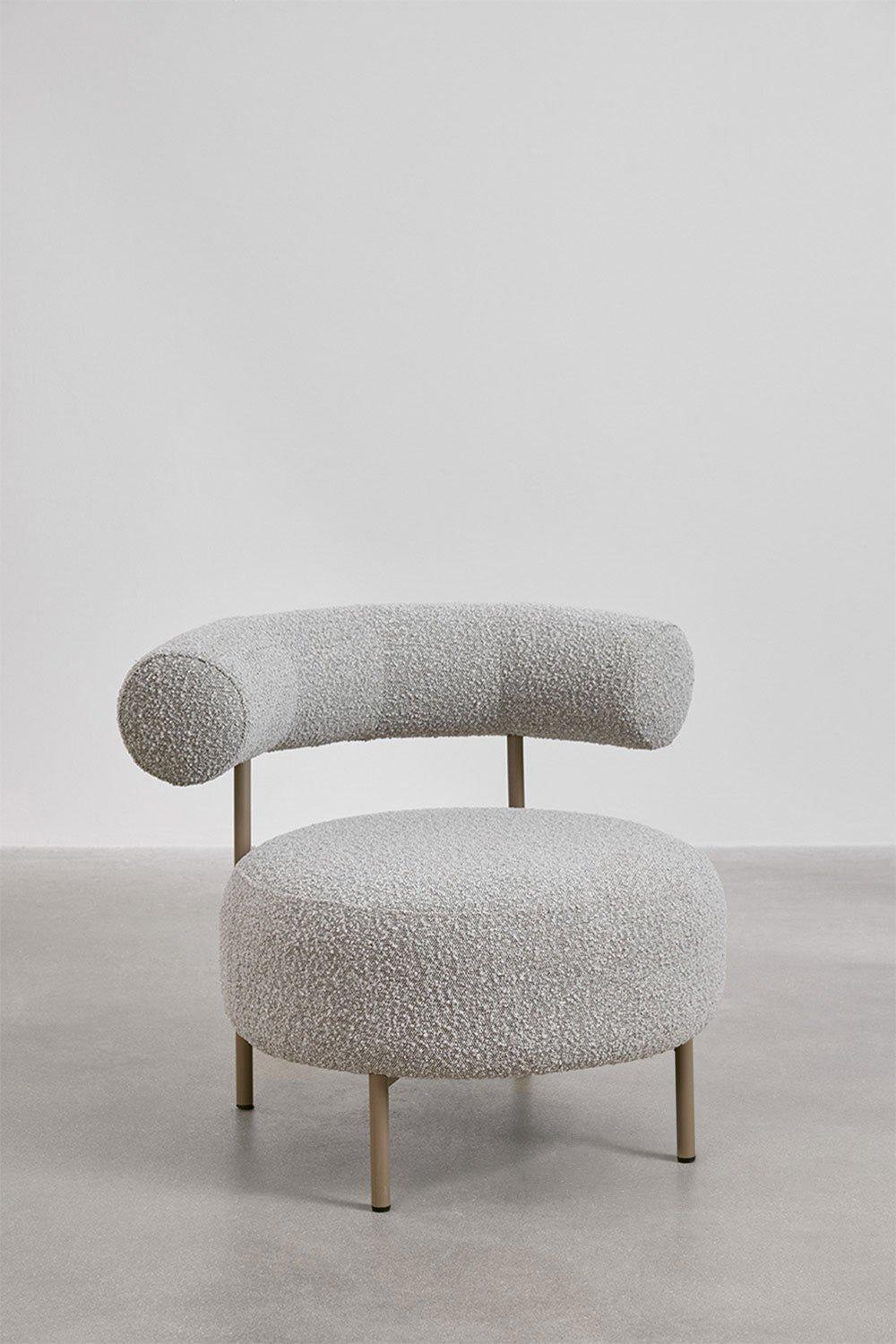 Sklum Fauteuil Arieta En Tissu Bouclé