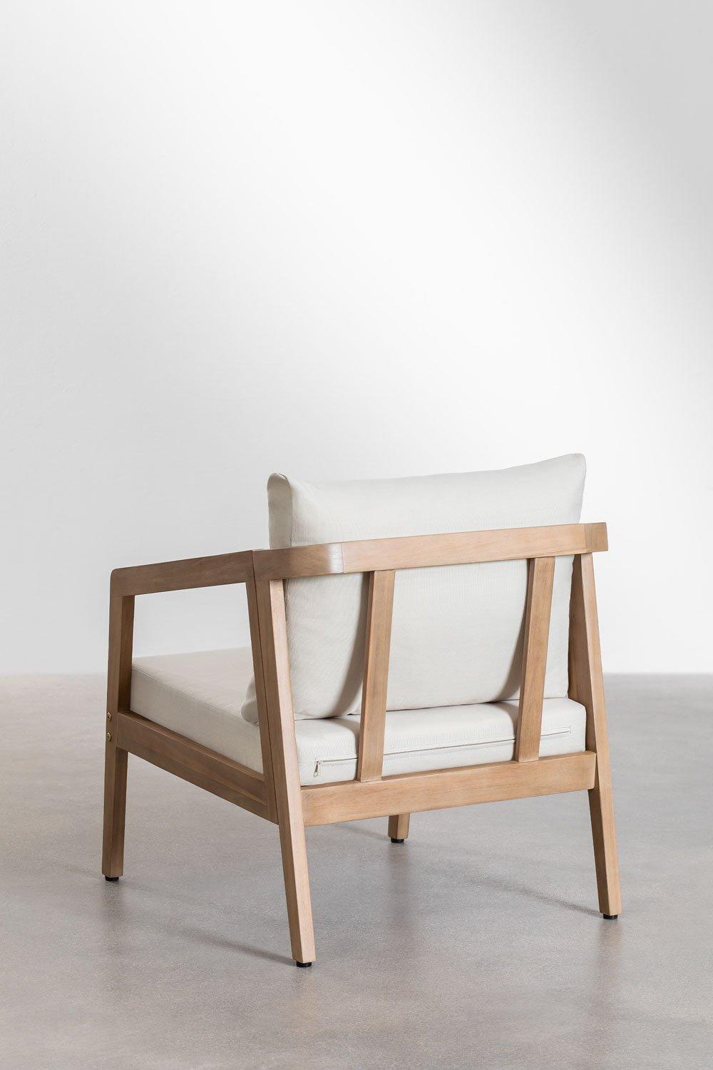 Sklum Fauteuil De Jardin En Bois D'acacia Kaela