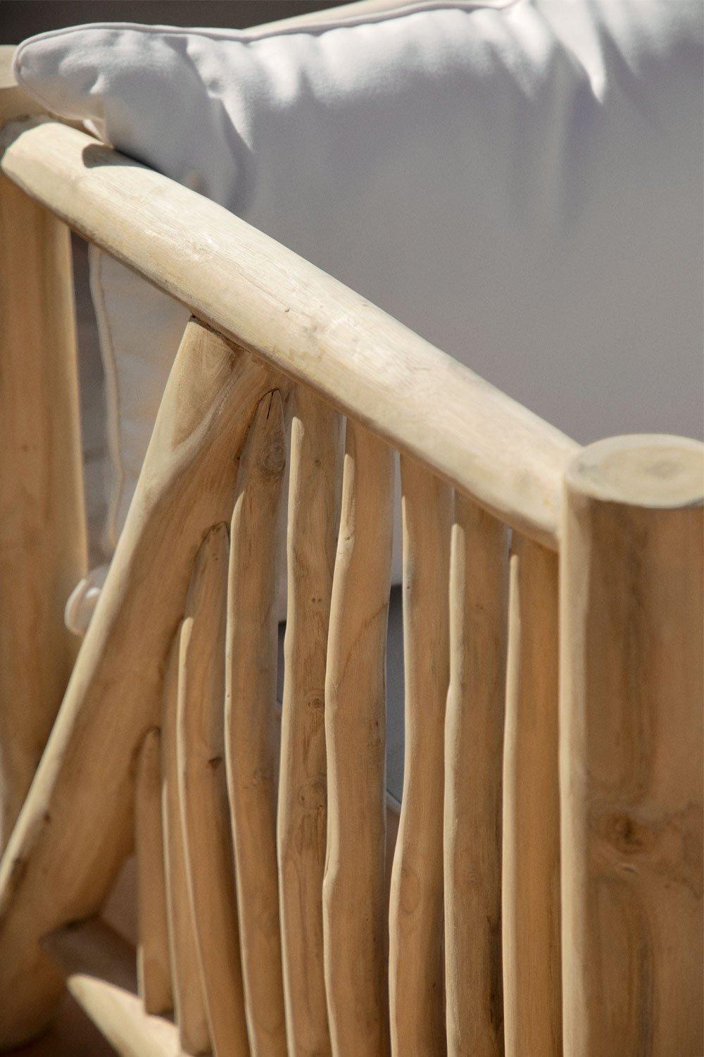 Sklum Fauteuil De Jardin En Bois De Teck Narel