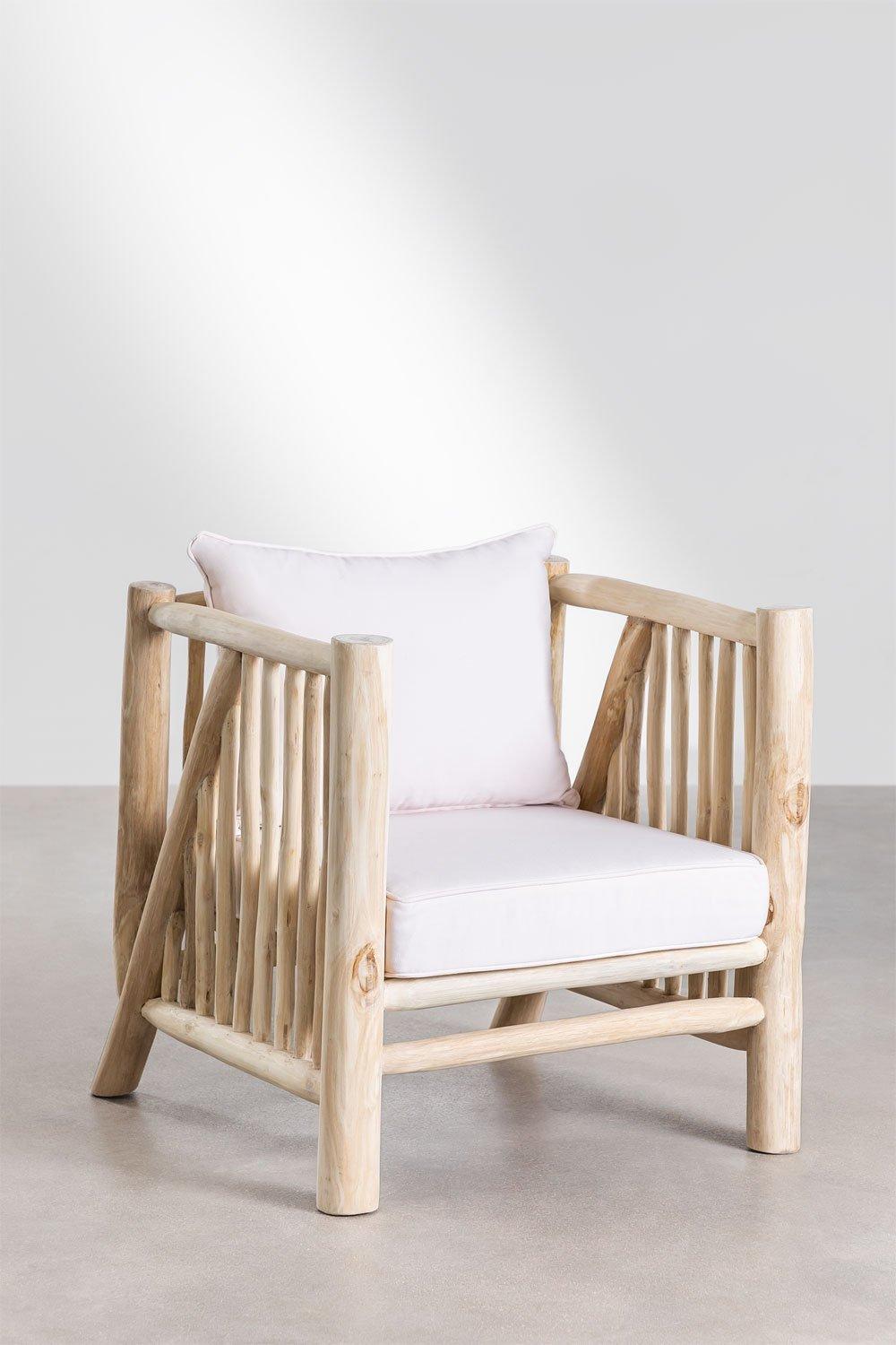 Sklum Fauteuil De Jardin En Bois De Teck Narel