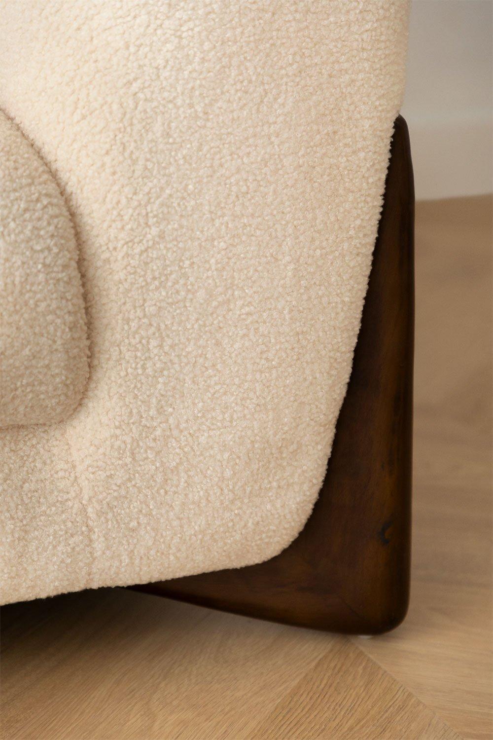 Sklum Fauteuil En Peau Lainée Grevena