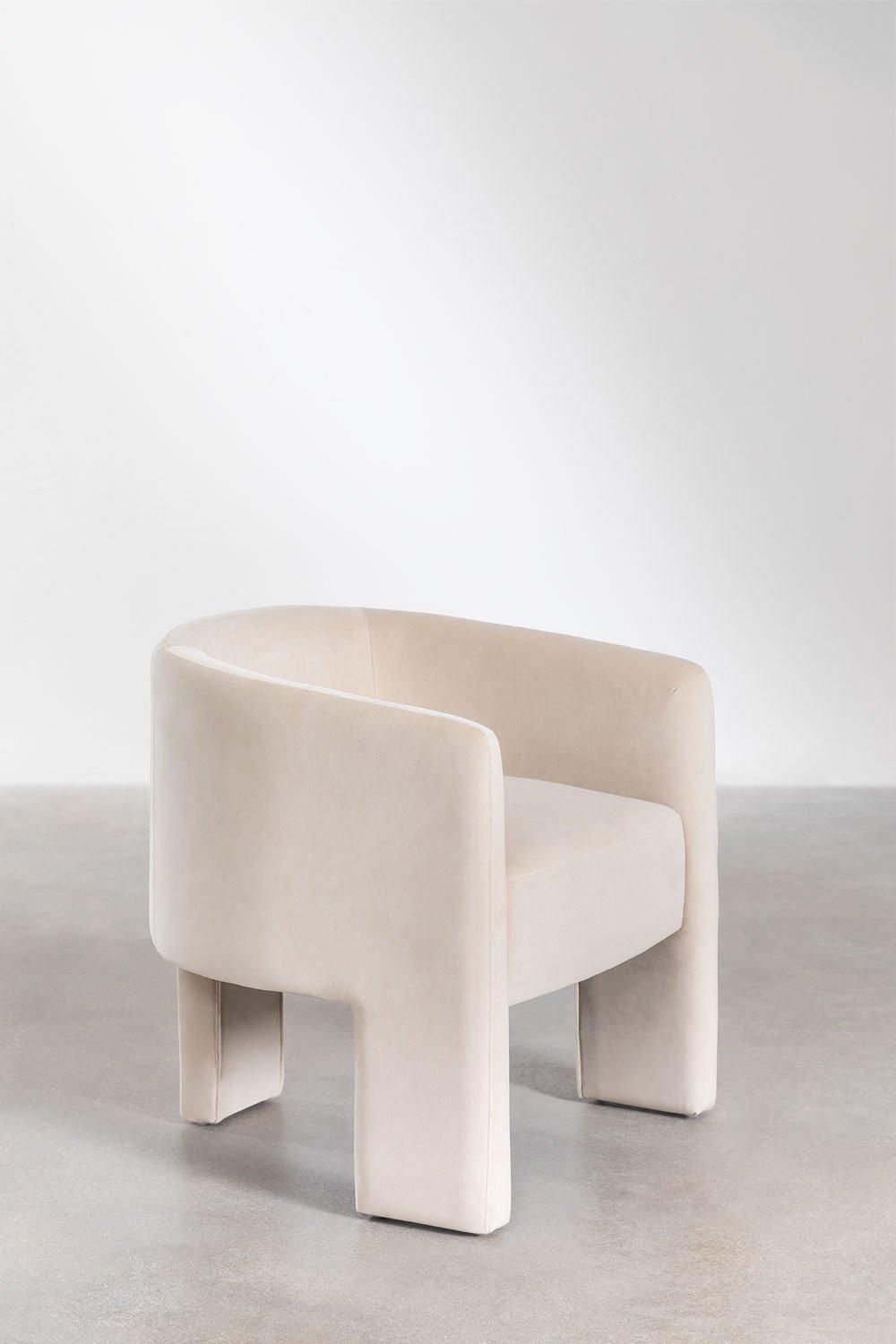 Sklum Fauteuil En Velours Xastru