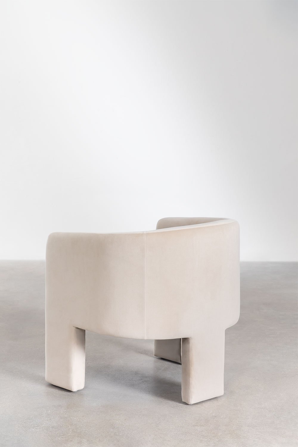 Sklum Fauteuil En Velours Xastru