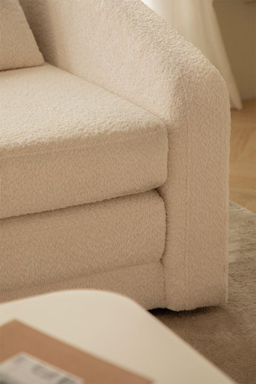 Sklum Fauteuil-lit En Tissu Bouclé Dalila