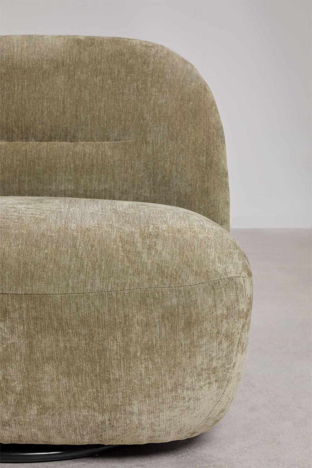 Sklum Fauteuil Pivotant En Chenille Sernin