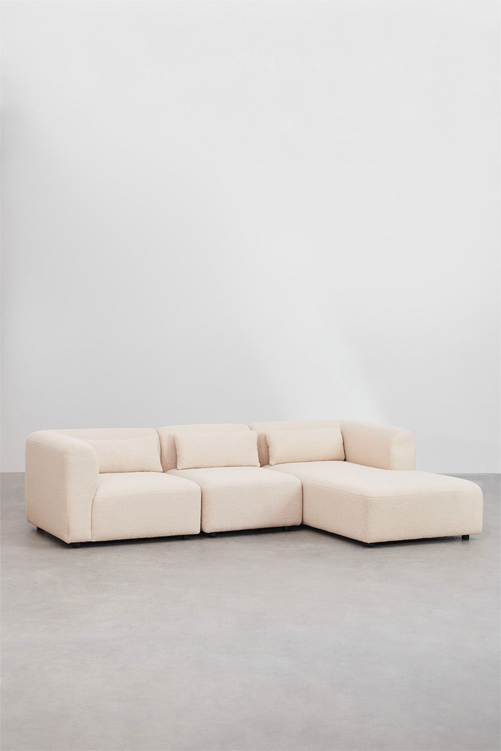 sklum Fogler 3-Piece Right Chaise Modular Sofa