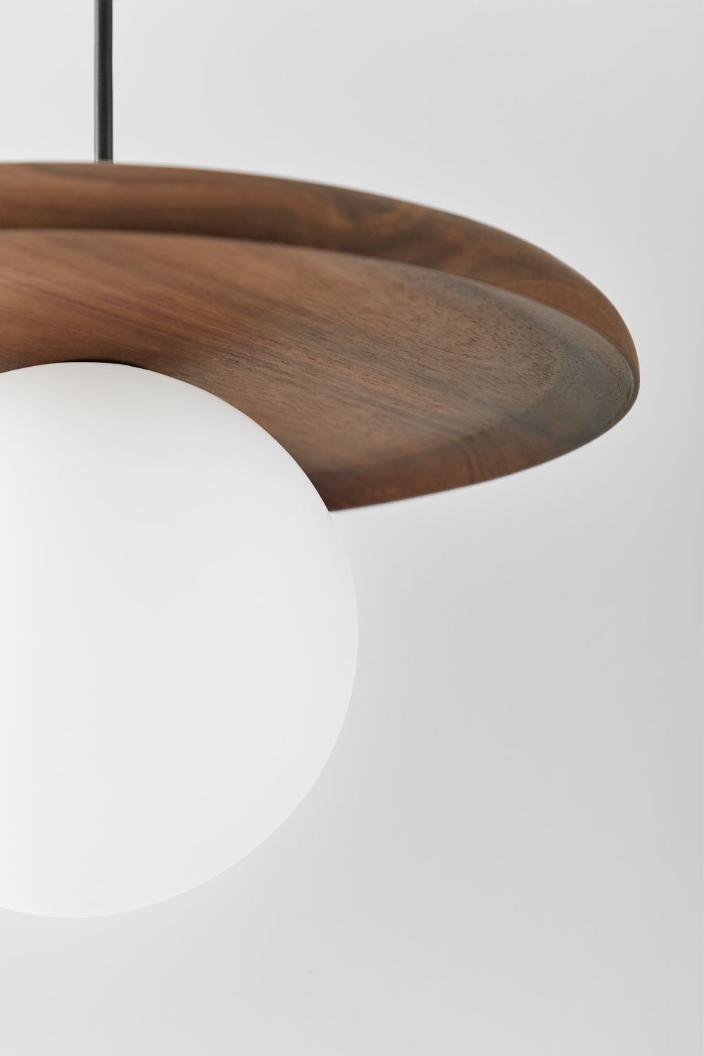 Sklum Freidy Acacia Wood Ceiling Lamp
