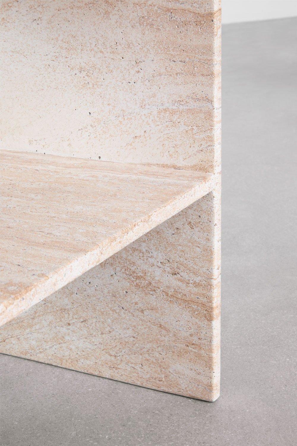 Sklum Galia Travertine-look Cement Bedside Table
