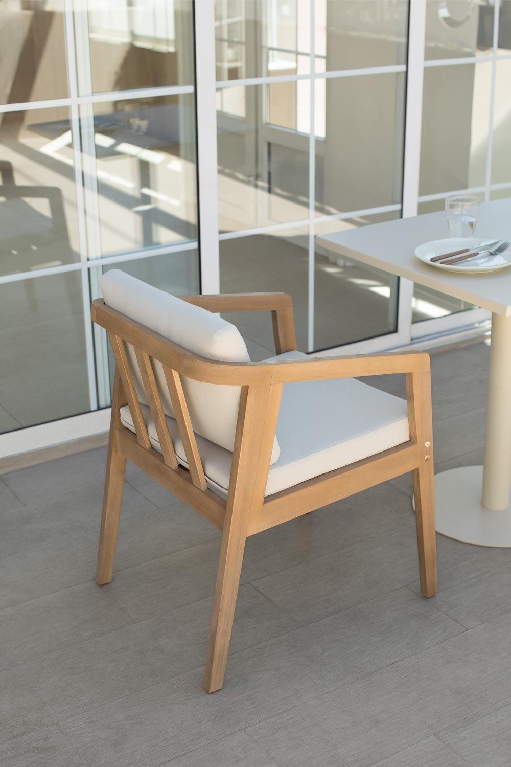 Sklum Garden Chair In Acacia Wood Kaela