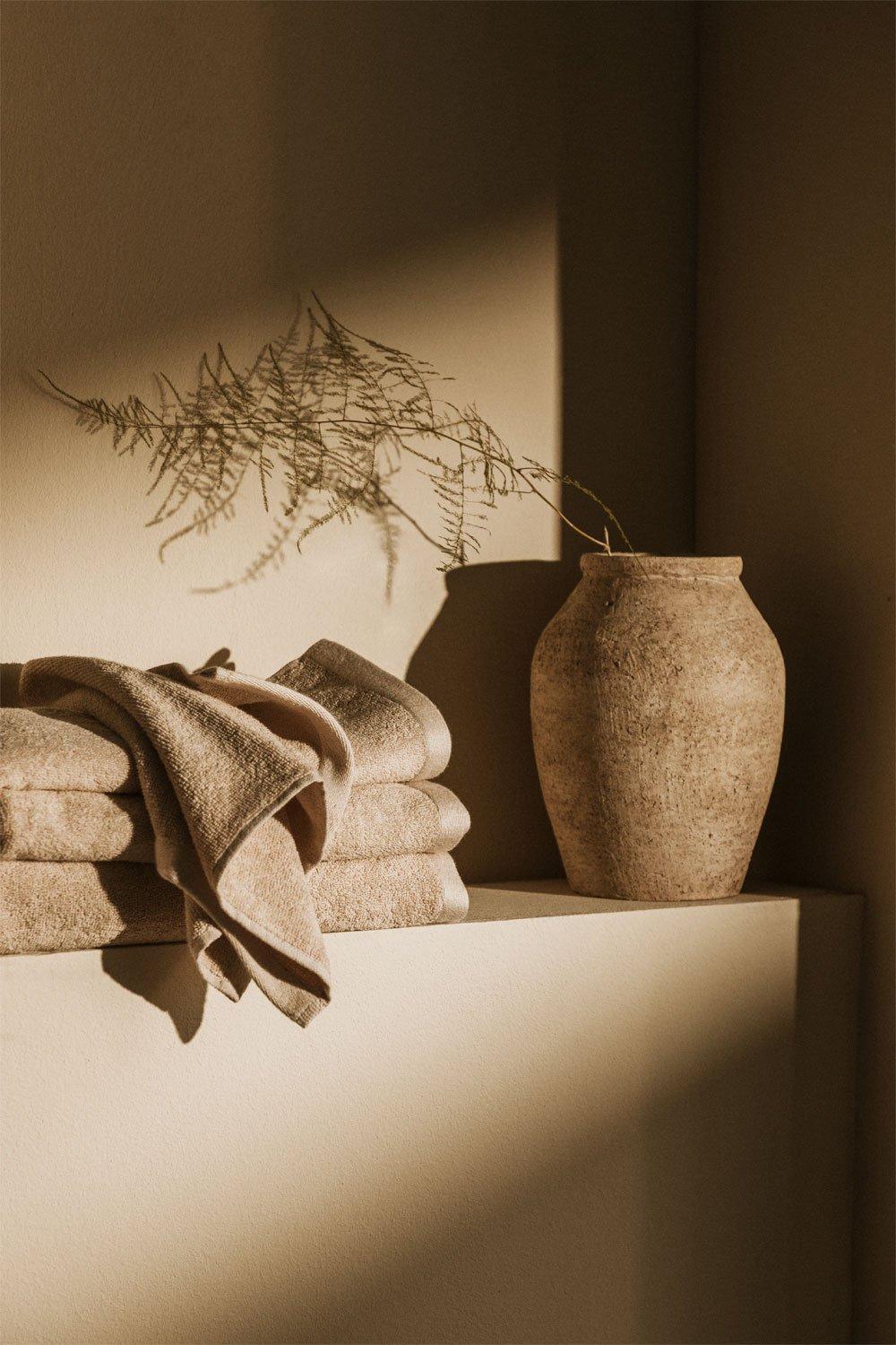 sklum Juego de 4 toallas en algodón Nerolit