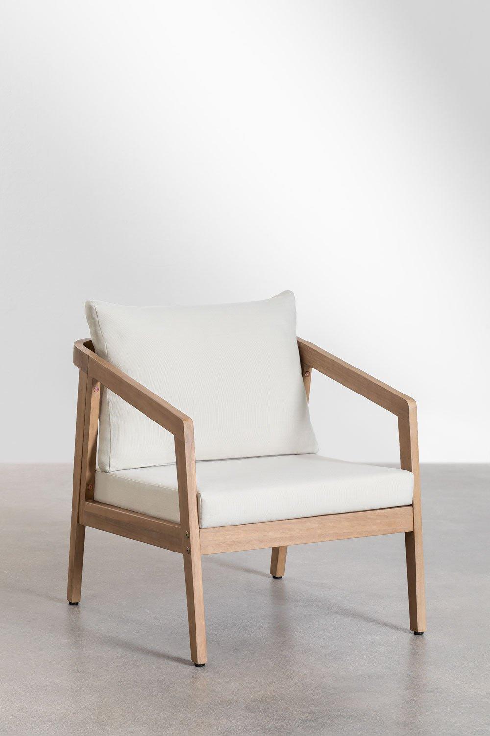Sklum Kaela Acacia Wood Garden Armchair