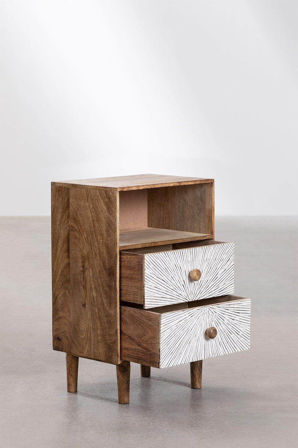 Sklum Kaobany Mango Wood Nightstand