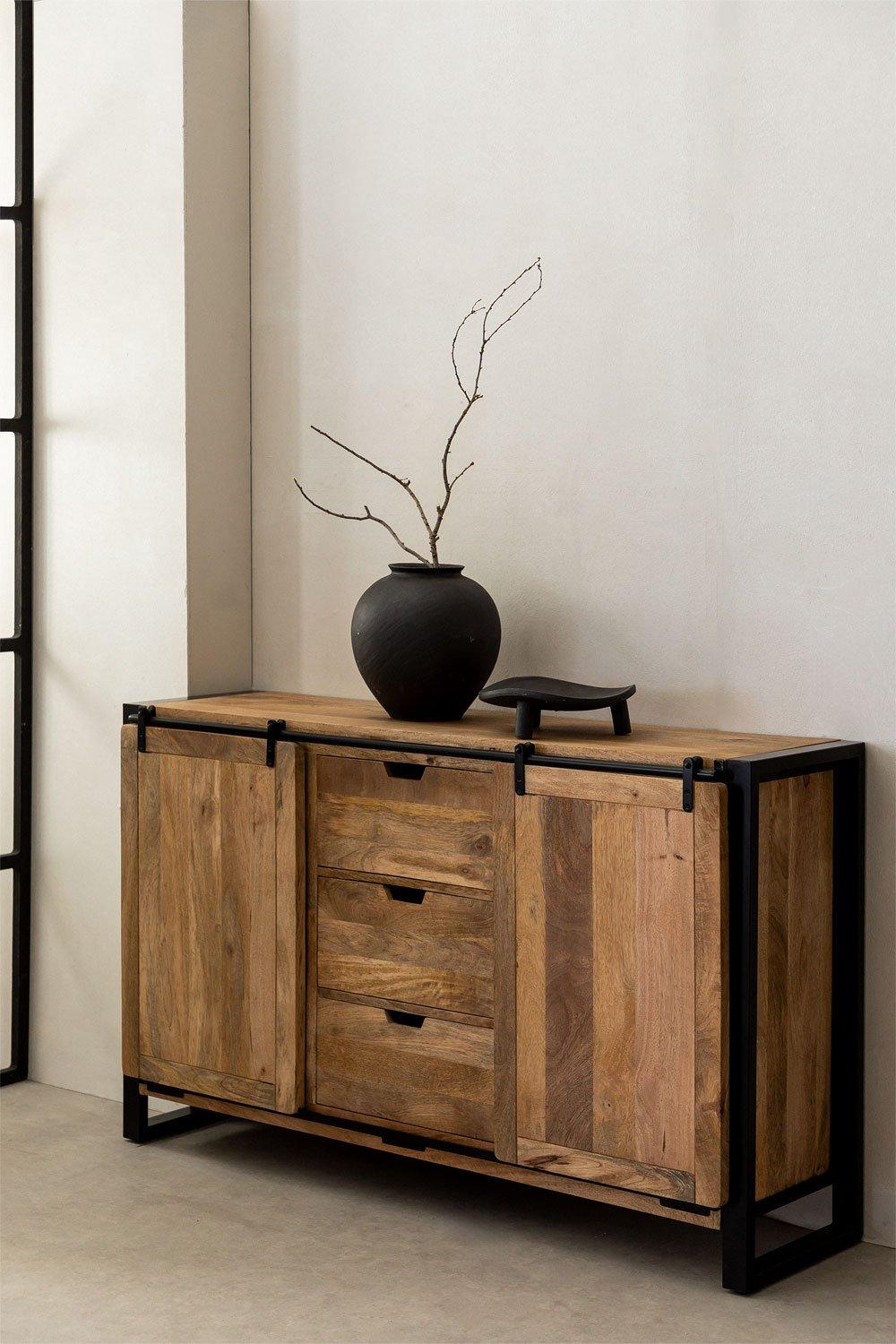 sklum Kiefer mango wood chest of drawers
