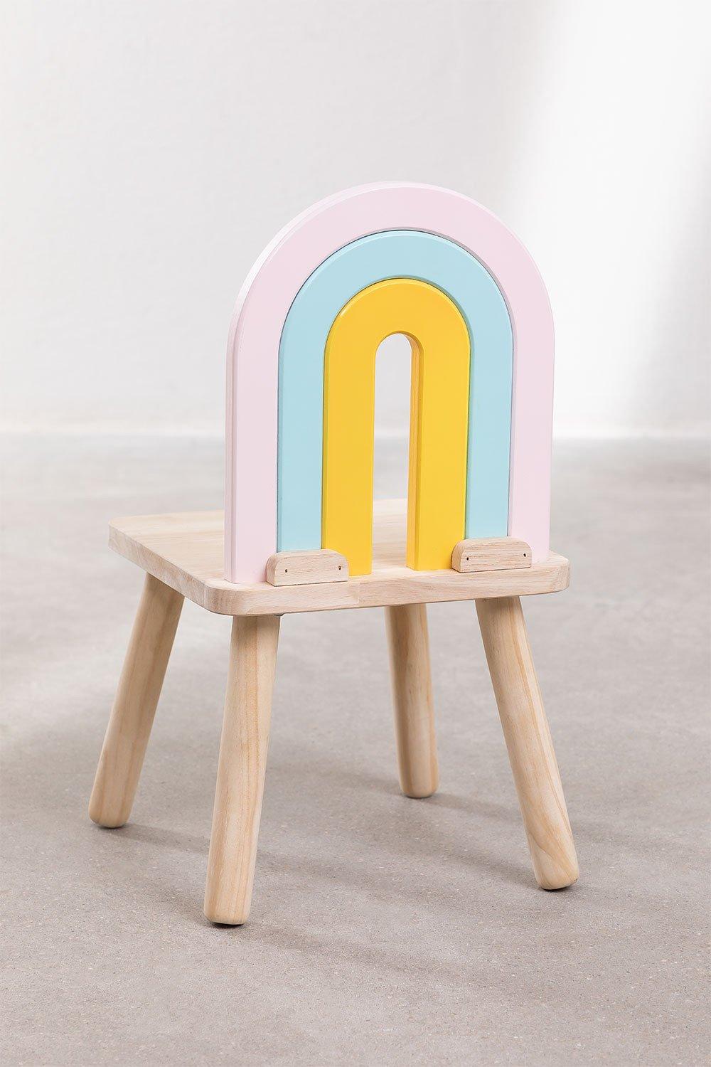 Sklum Krzeslo Z Drewna Mini Rainbow Kids