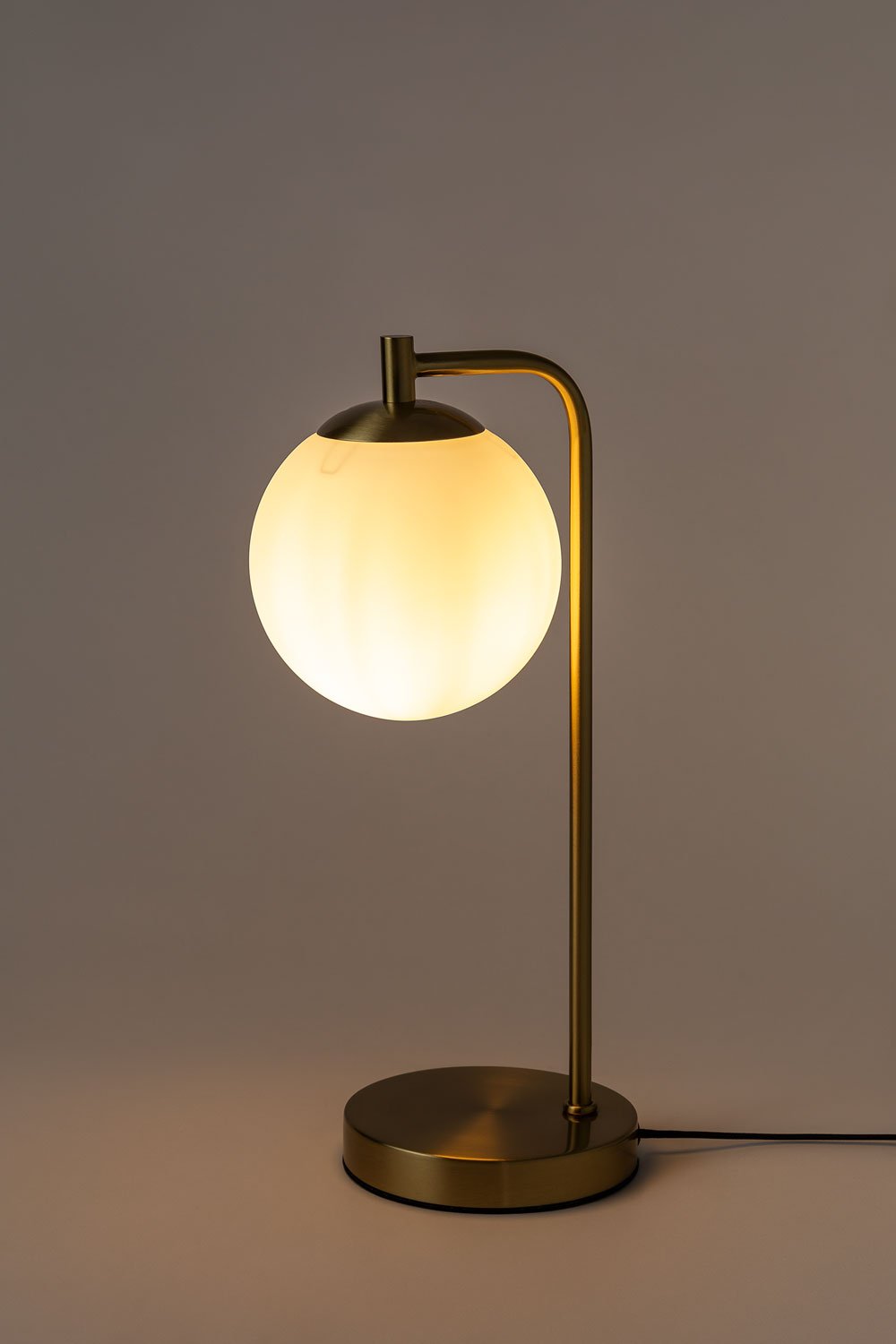 Sklum Lampa Stołowa Ze Szklanym Kloszem Uvol