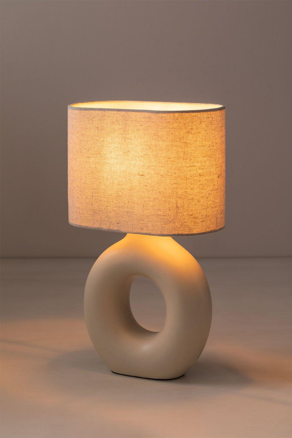 Sklum Lámpara De Mesa En Cerámica Katy