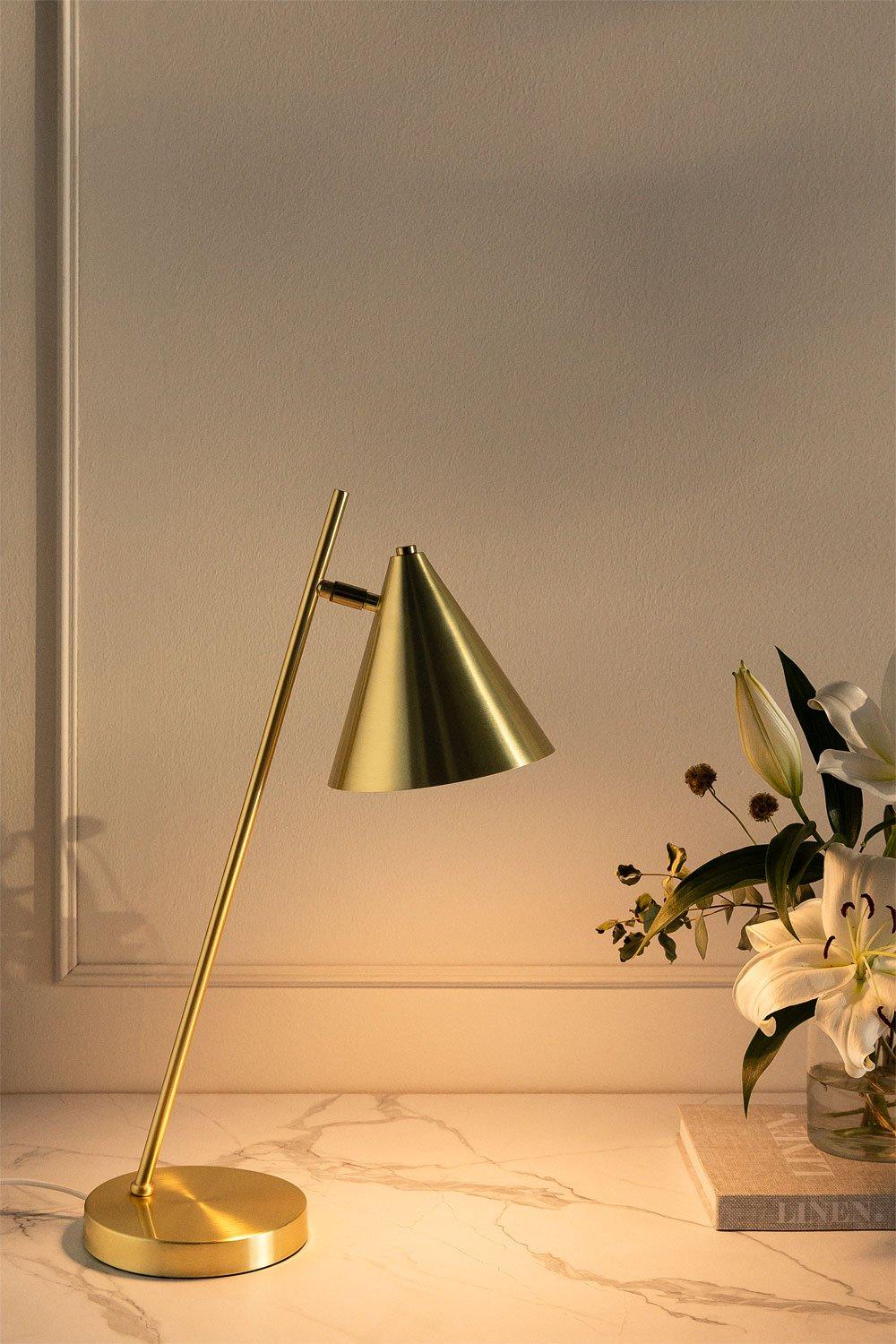 Sklum Lámpara De Mesa En Metal Divone