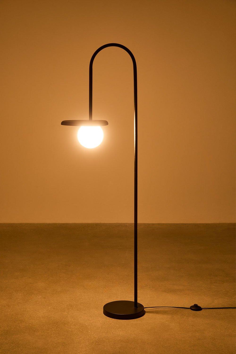 Sklum Lámpara De Pie En Madera De Acacia Freidy