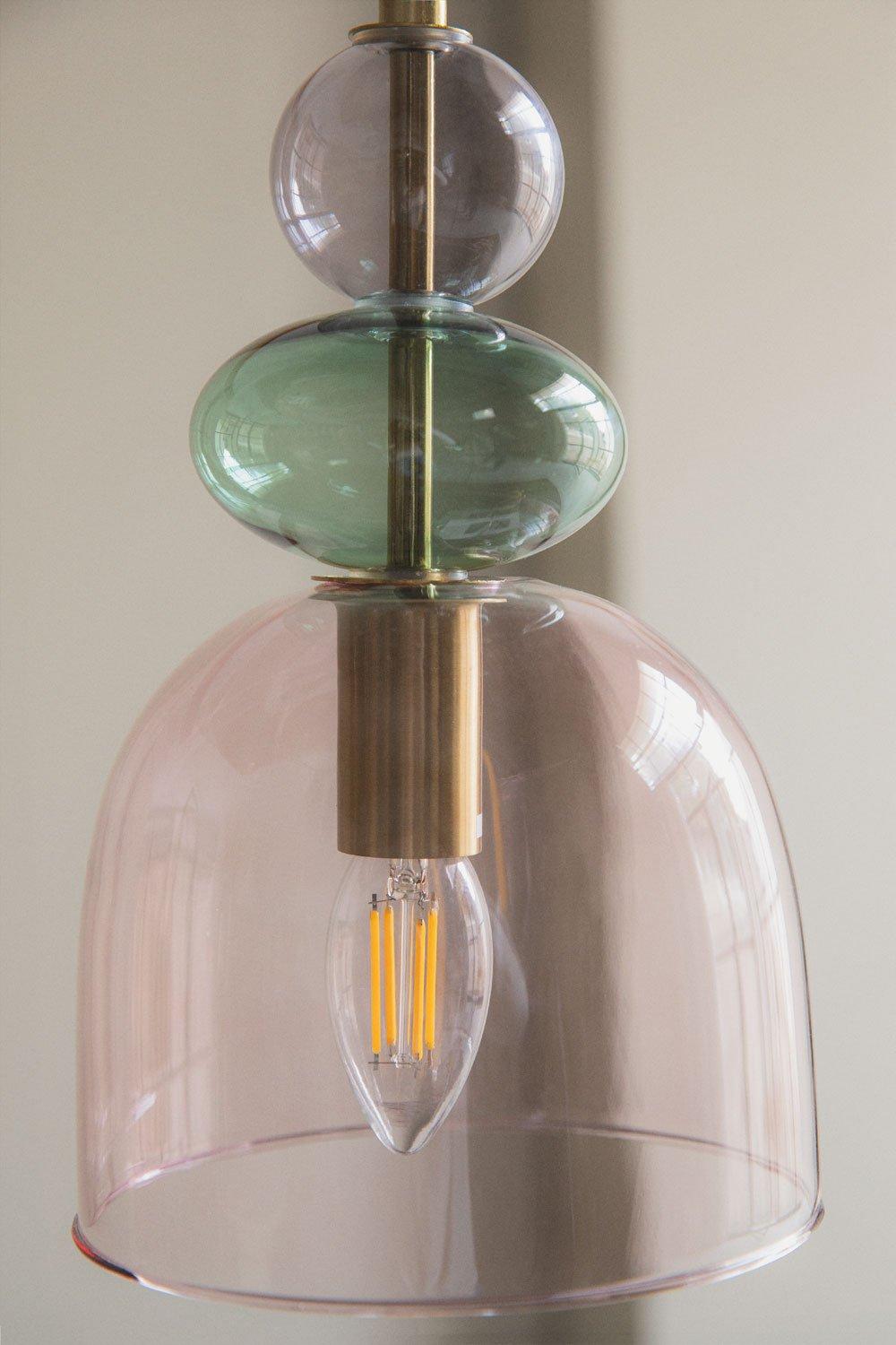 Sklum Lámpara De Techo En Cristal Bezany Colors