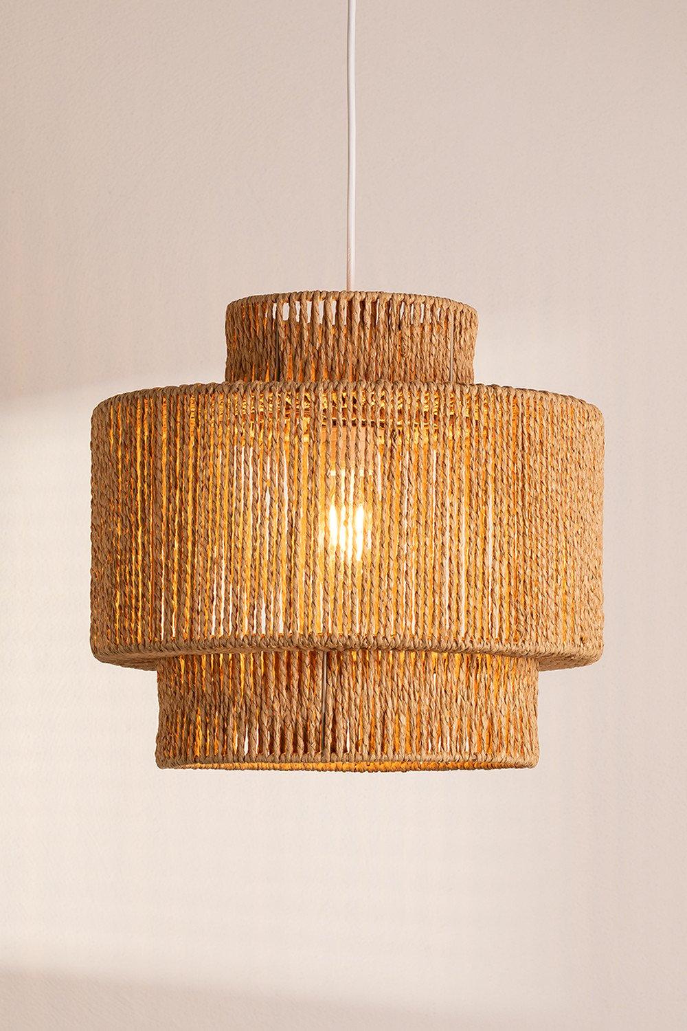 Sklum Lámpara De Techo En Papel Trenzado Kena