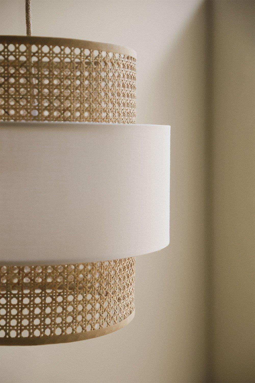 Sklum Lámpara De Techo En Ratán Satu