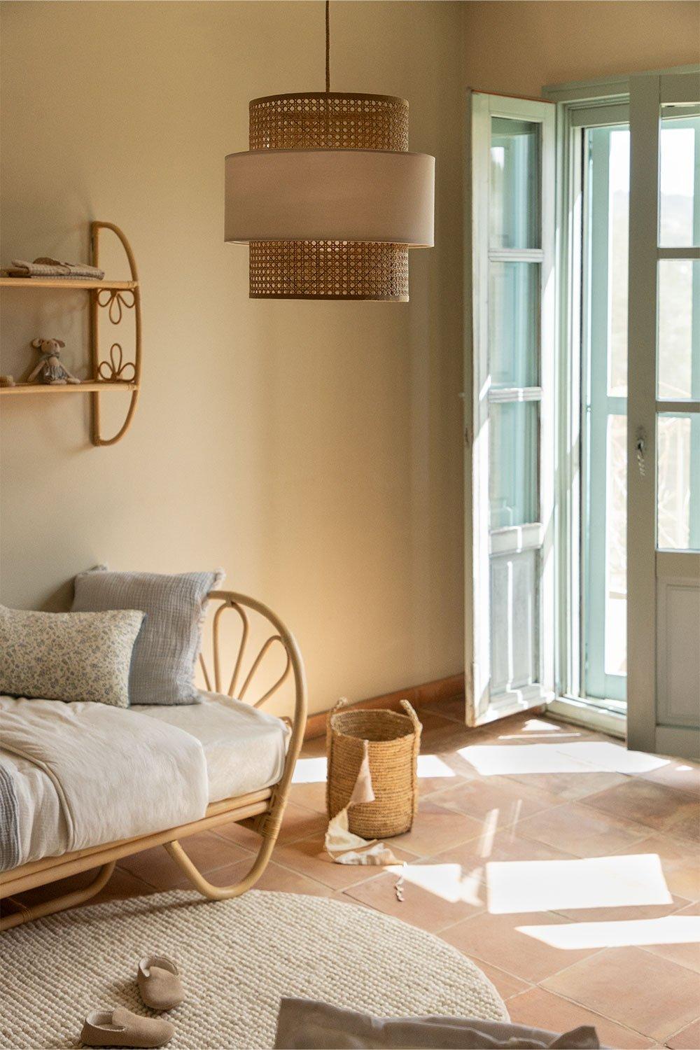 Sklum Lámpara De Techo En Ratán Satu