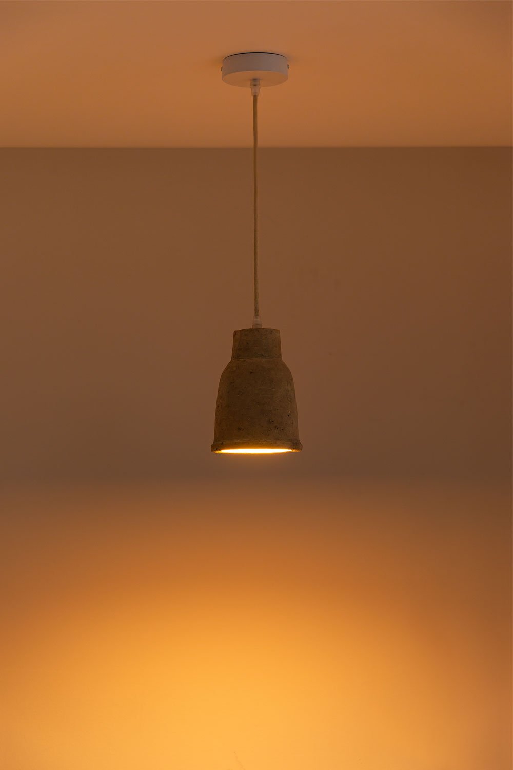 Sklum Lámpara De Techo En Terracota (Ø14 Cm) Sainza