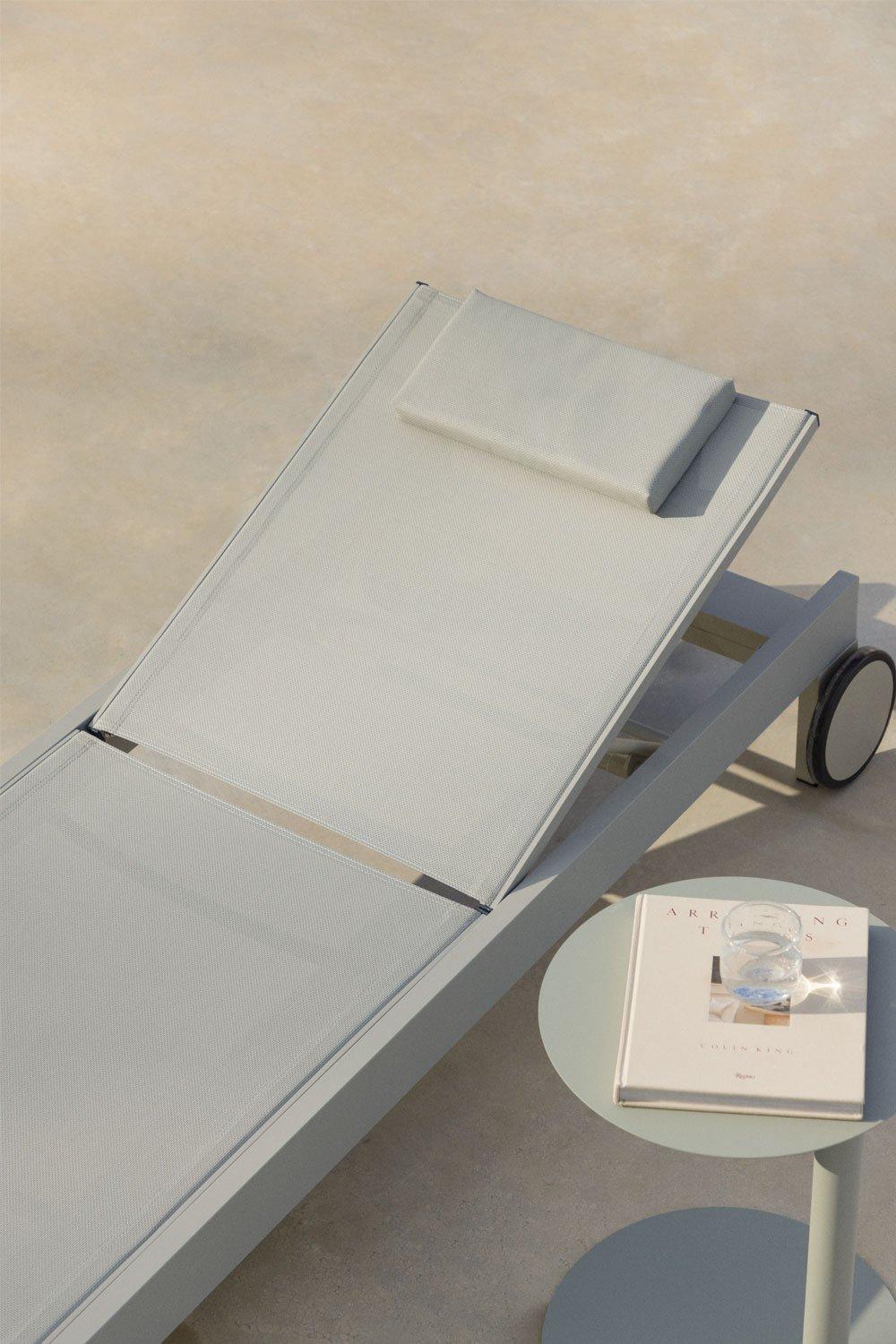 sklum Ligstoel in aluminium met kussen Akelia