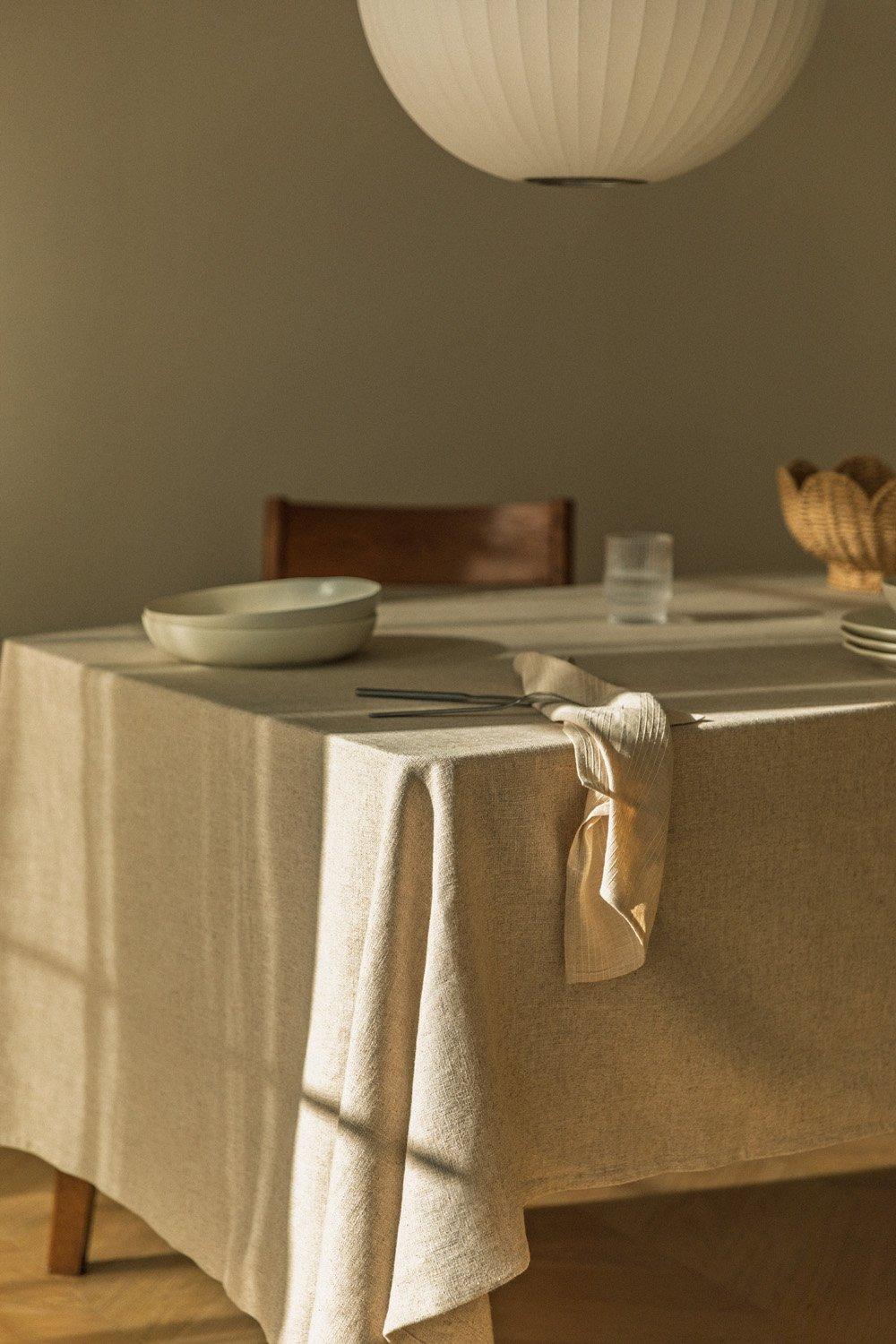 sklum Linen and Cotton Tablecloth (140x240cm) Ederne