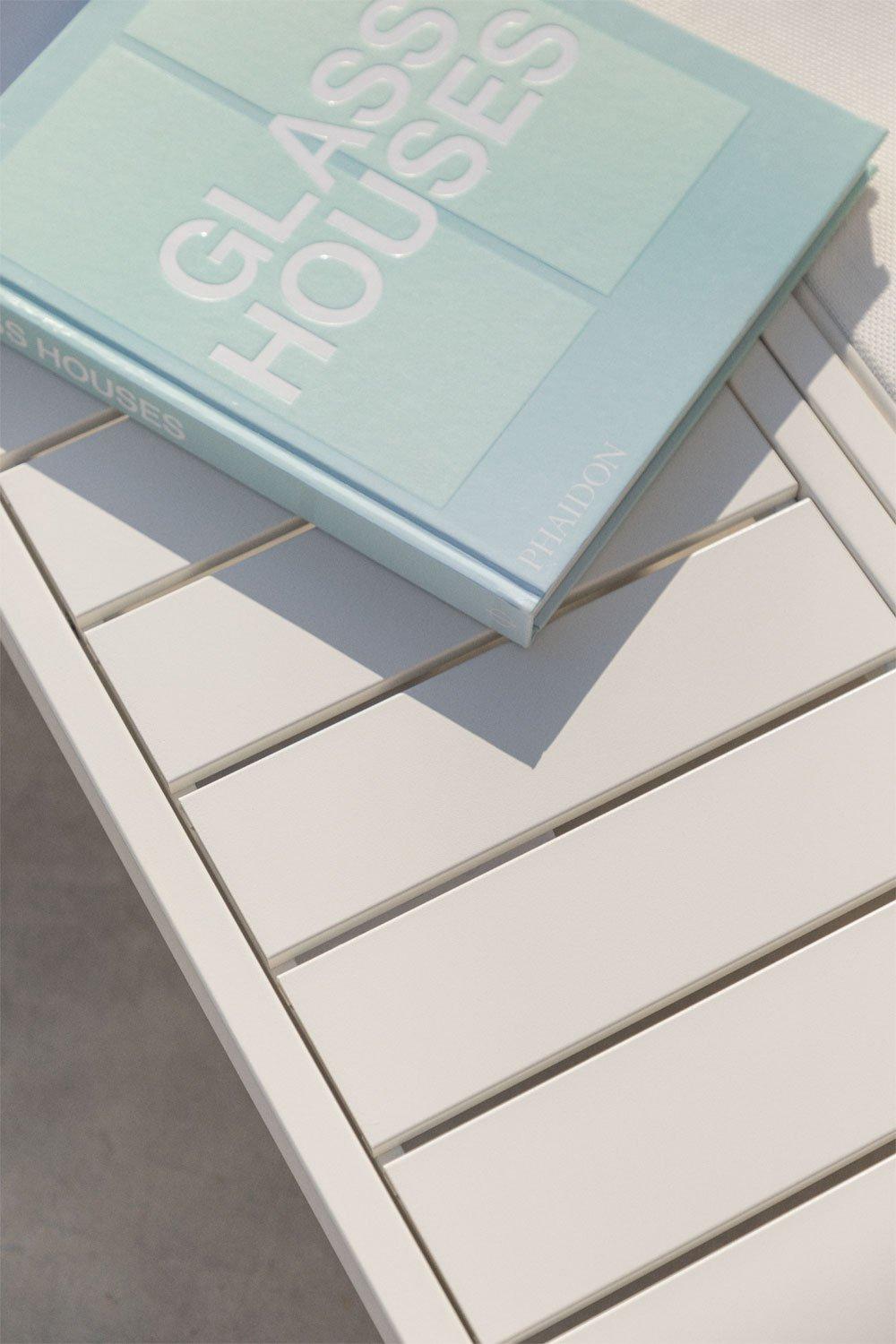 Sklum Marietta Stalen Chaise Longue Bijzettafel