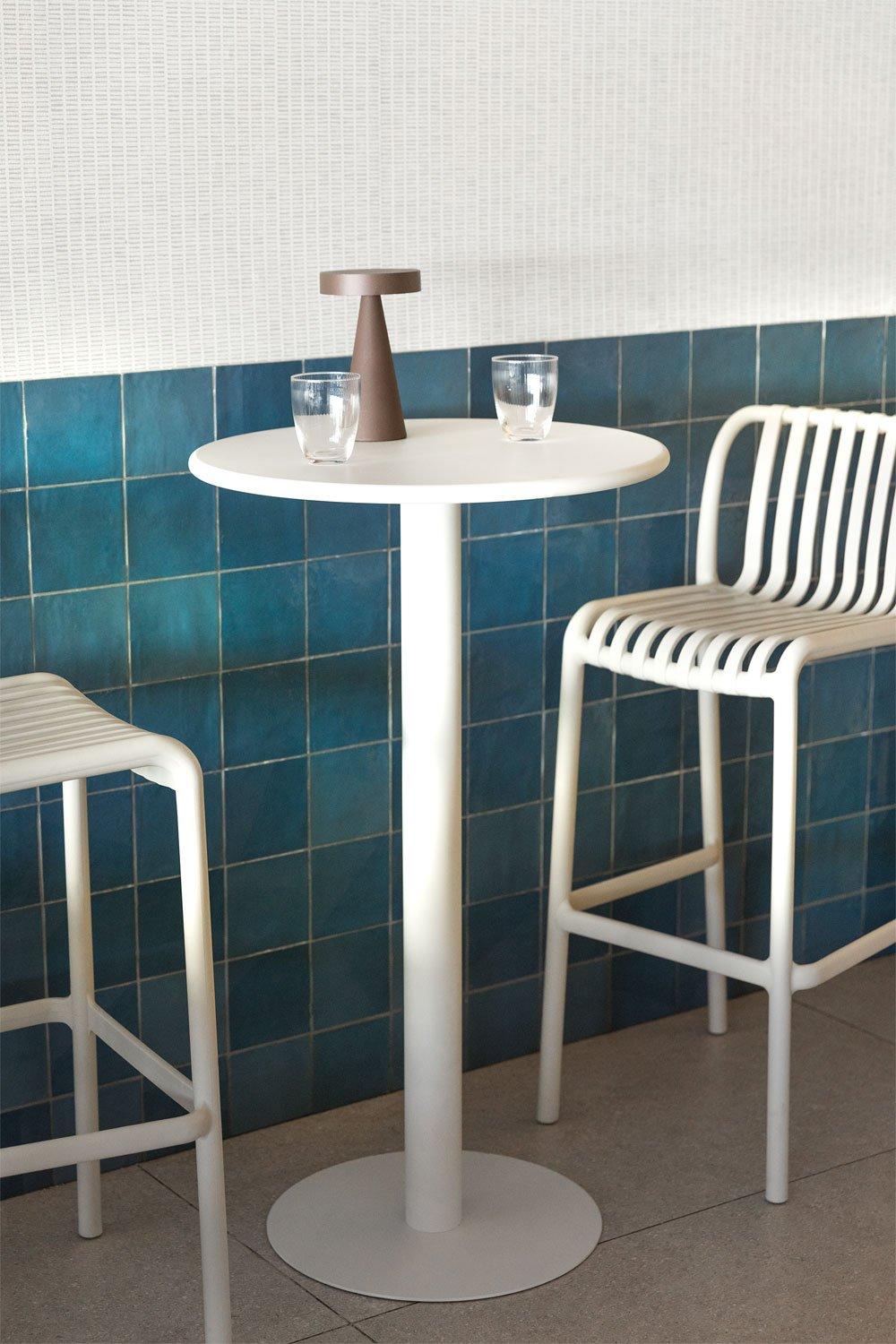 sklum Mesa Alta Redonda en Metal (Ø60 cm) Mizzi