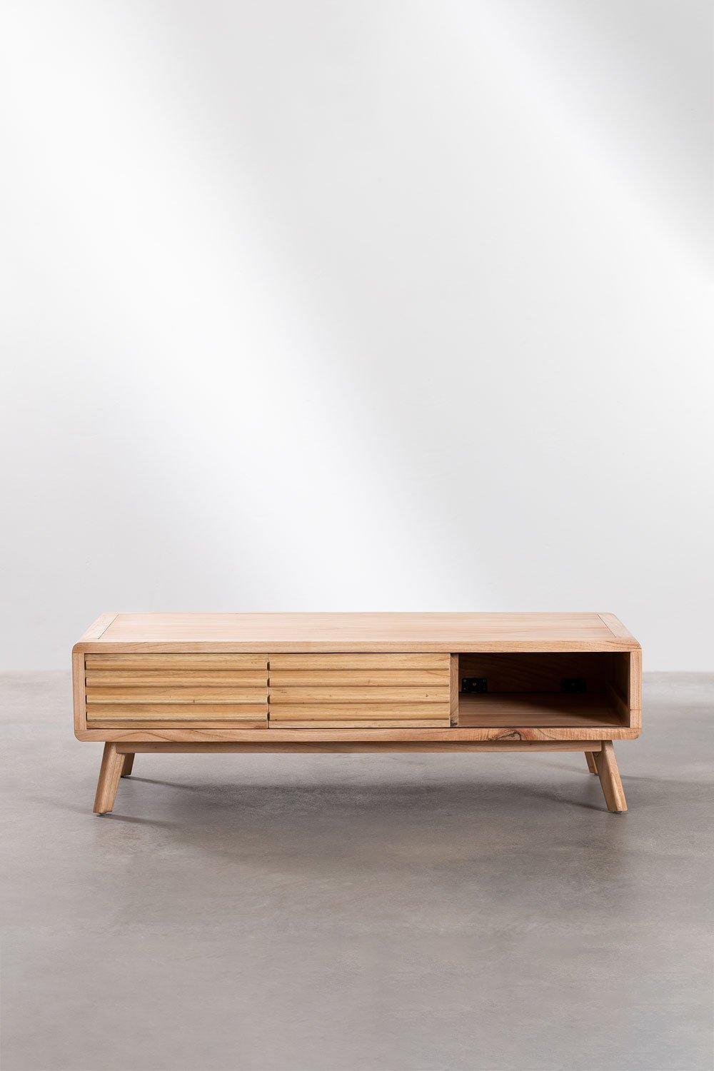 Sklum Mesa De Centro Rectangular En Madera Deleyna