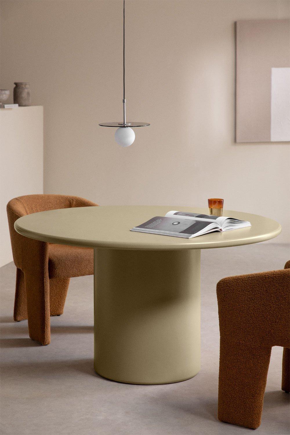 sklum Mesa de comedor redonda en MDF (Ø130 cm) Rodeo
