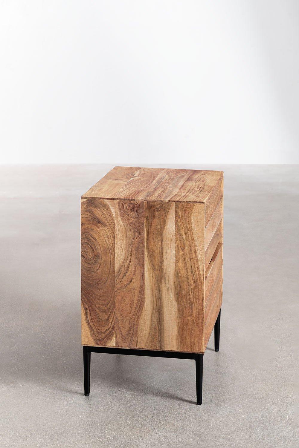 Sklum Mesita De Noche En Madera De Acacia Petter