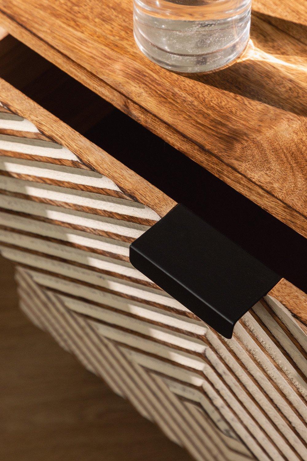 Sklum Mesita De Noche En Madera De Mango Balary