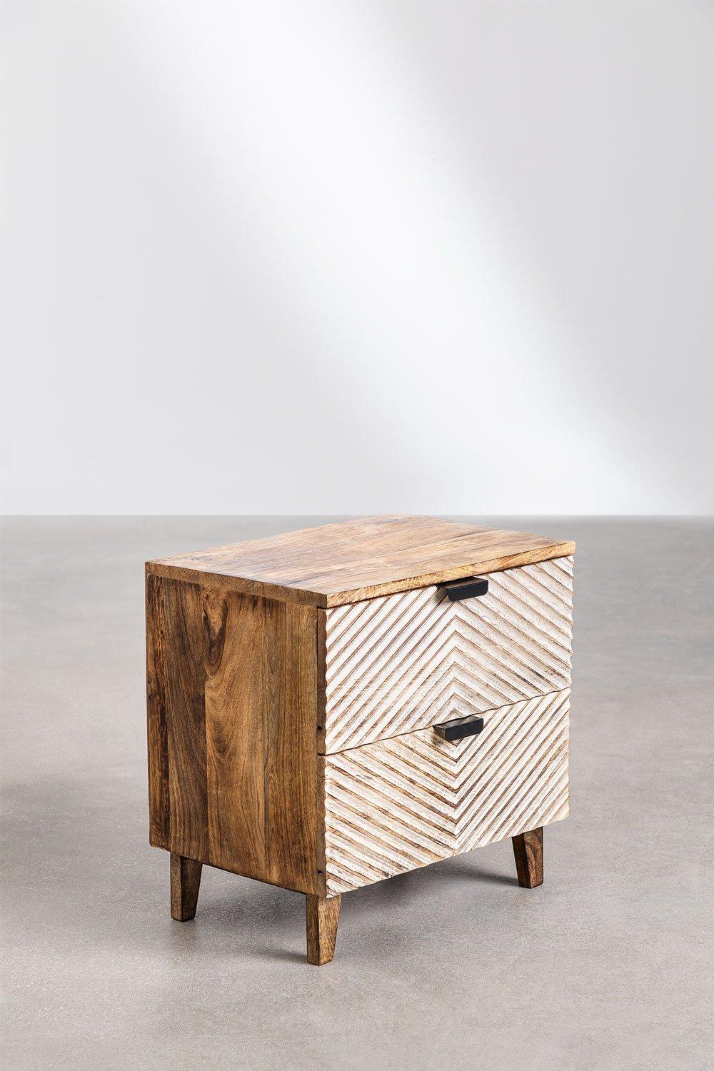 Sklum Mesita De Noche En Madera De Mango Balary