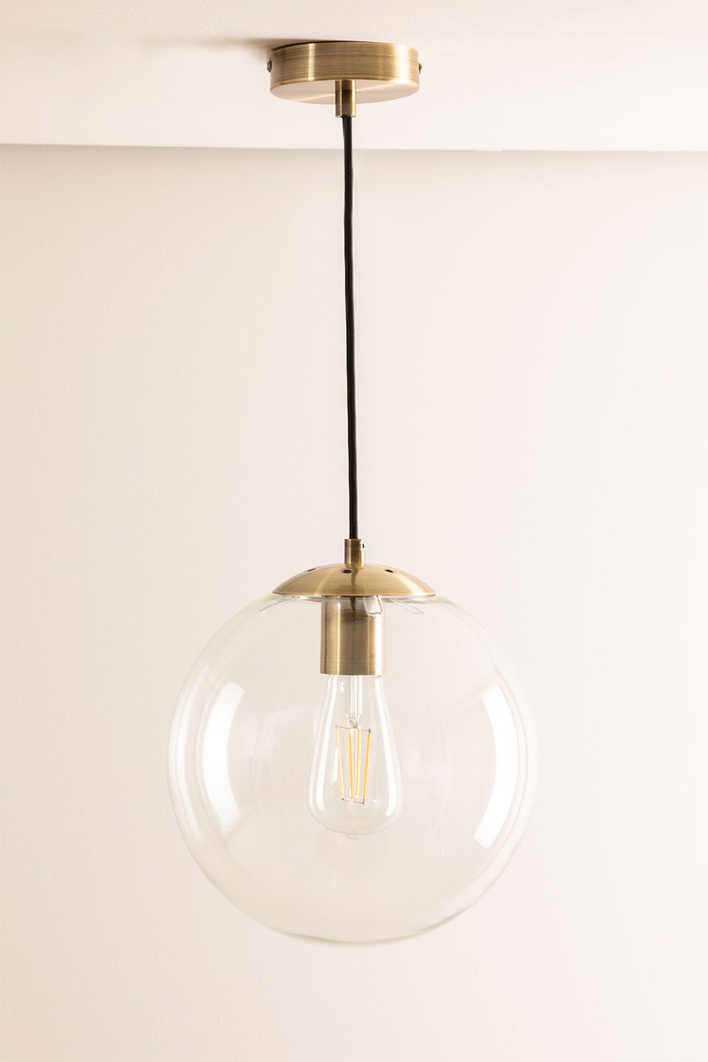 Sklum Metalowa Lampa Sufitowa Boyi Ze Szklaną Kulą